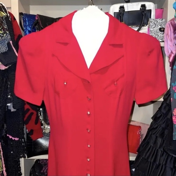 VTG Betsey Johnson Button Down Dress - Picture 2 of 5